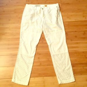 Anthropologie Eyelet Pants